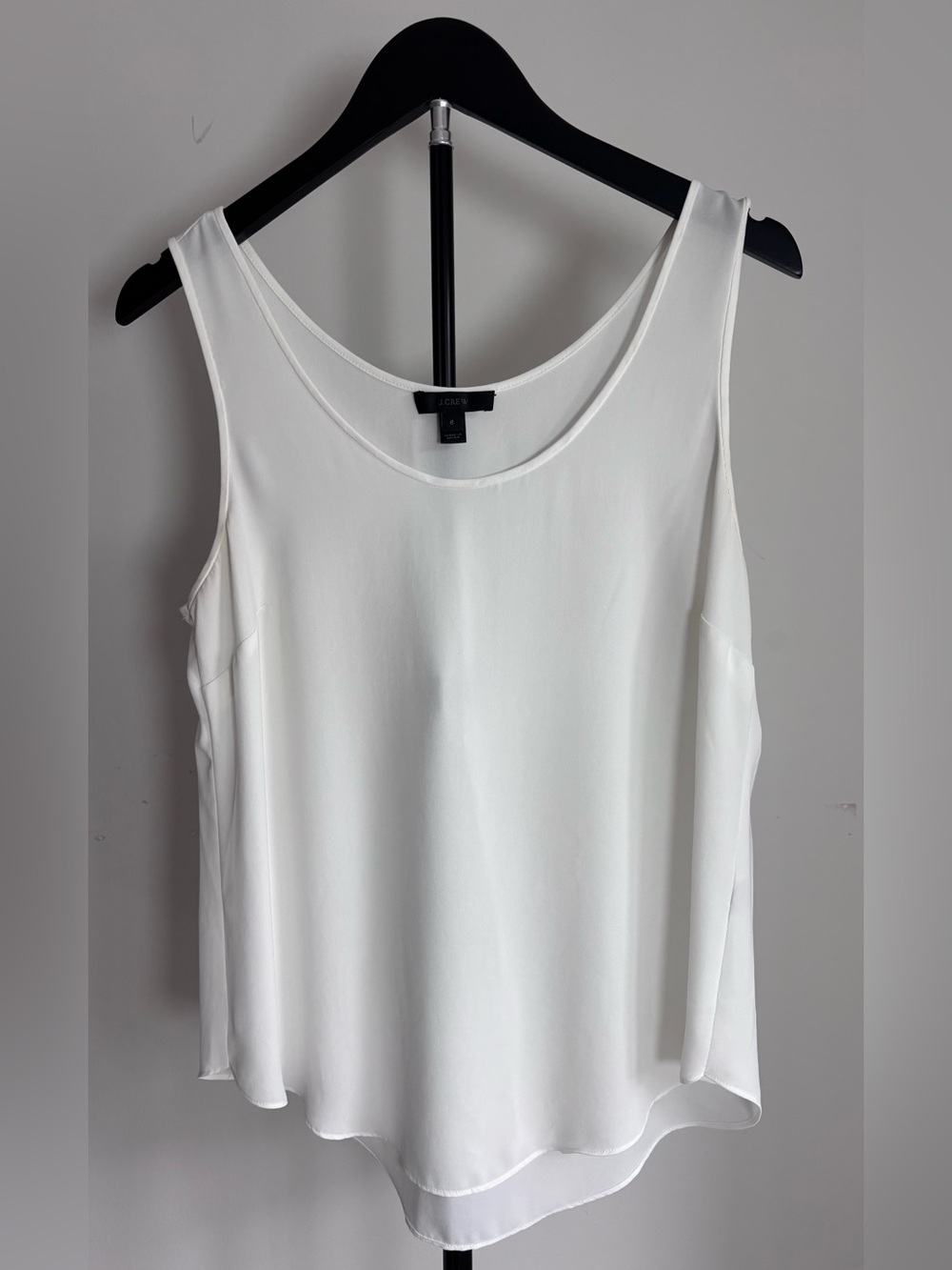 J Crew White Tank Top | S | Classic | Work | Basics | Foundation Piece